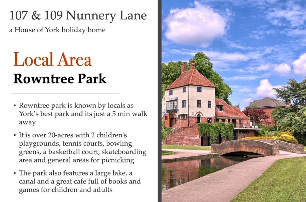 107&109 Nunnery Lane Villa York Eksteriør bilde