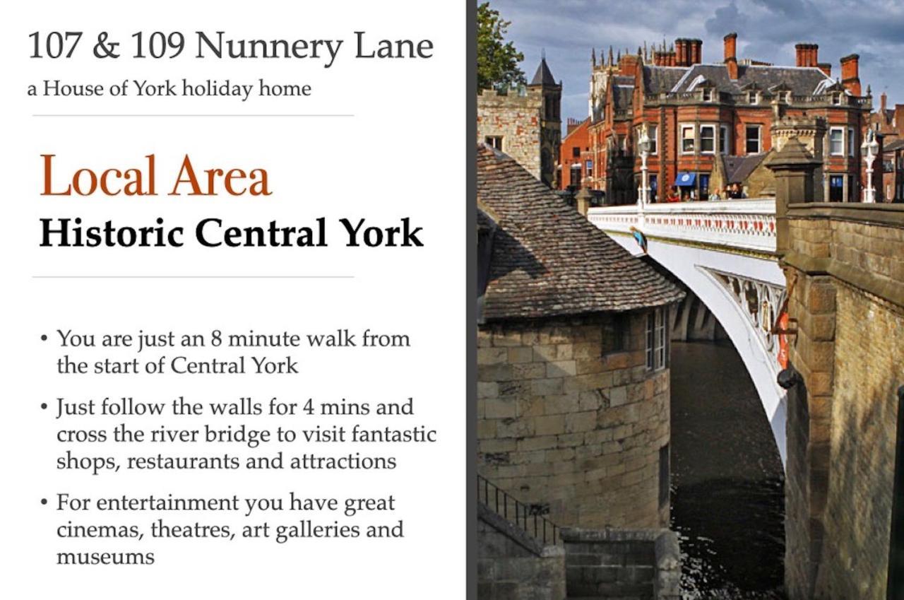 107&109 Nunnery Lane Villa York Eksteriør bilde